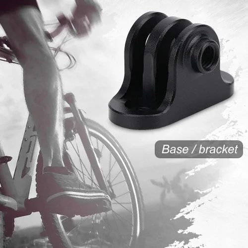 Vista 3 de Vbestlife Soporte de metal para computadora de bicicleta, soporte de adaptador de cámara, accesorio de adaptador de montaje combinado