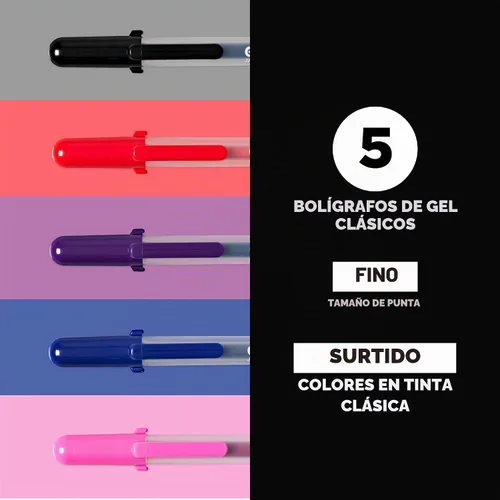 Vista 2 de Sakura Gelly Roll Classic, punta fina, colores pueden variar, 5