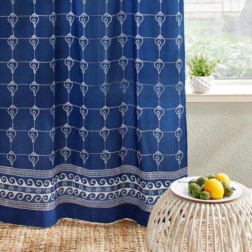 Vista 41 de Panel de cortina transparente blanco y dorado con alzapaños, 100% gasa de algodón, con pestaña superior o bolsillo para barra para decoración