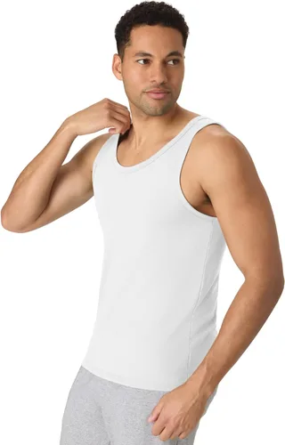 Vista 3 de Hanes Camiseta sin mangas Originals de mezcla triple para hombre, Camisetas sin mangas ligeras para hombre, Camiseta tipo tank sin mangas