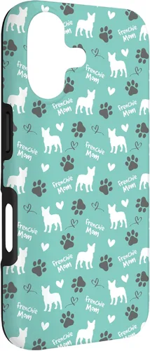 Vista 3 de Frenchie Mom French Bulldog Mom Blue Women Case for iPhone 17