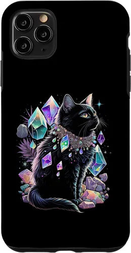 Vista 11 de Funda con diseño de ilustración para iPhone 15 con diseño de gato esotérico