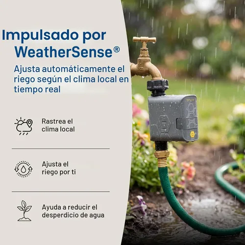 Vista 4 de Orbit 90204Z B-hyve Gen 2 Temporizador de riego de manguera inteligente con concentrador Wi-Fi