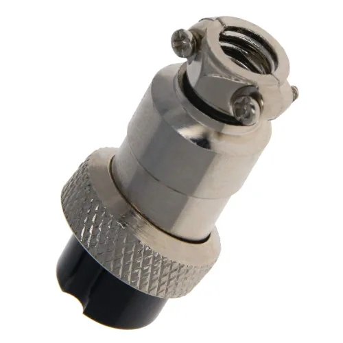Vista 9 de Heyiarbeit Plata GX16 7A 2P Conector de Aviación Hembra Panel de Alambre Accesorios de chasis de alimentación Conector de metal Aviación 1 unids