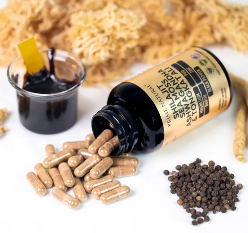 Vista 8 de Shilajit 1000 mg, musgo marino irlandés 100 mg, Ashwagandha 100 mg, Tongkat Ali, boro, magnesio, PQQ y más 60 cápsulas – Suministro de 30 días