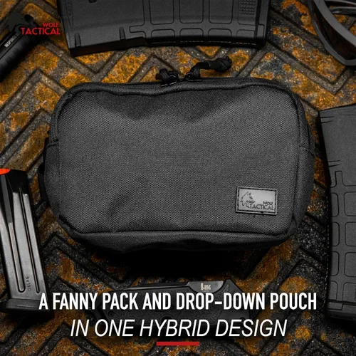 Vista 3 de WOLF TACTICAL Riñonera para hombres - Bolsa para colgar en la cintura oculta