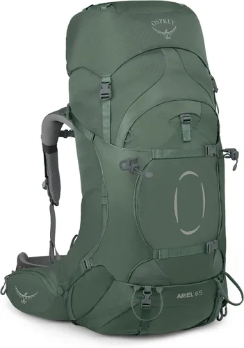 Vista 8 de Osprey Ariel 65L Mochila de senderismo para mujer, Azul Cerámico, WXS/S, Ajuste extendido Cerámica Azul - Ajuste Extendido