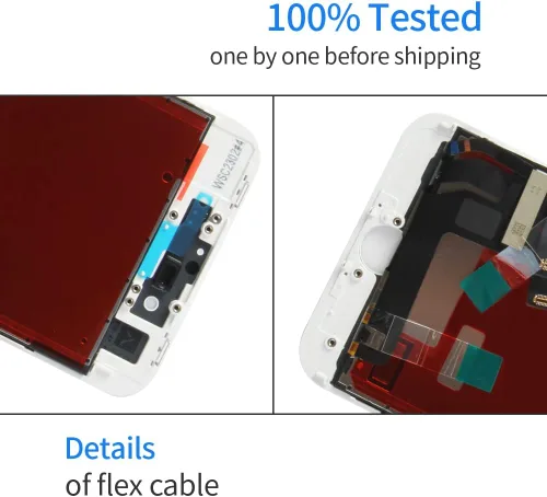 Vista 5 de Para iPhone SE 2022 Reemplazo de pantalla blanca, para iPhone SE 3 Pantalla LCD táctil Digitalizador Reemplazo de montaje completo digitalizador