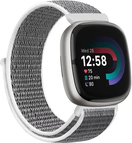 Vista 10 de Correas de nailon compatibles con Fitbit Versa 4/Sense 2/Versa 3/Fitbit Sense, correa de repuesto ajustable deportiva suave transpirable