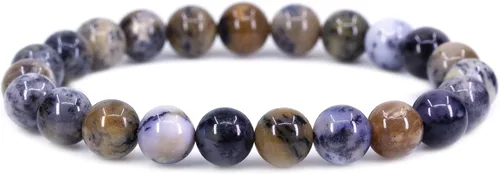 Vista 33 de Amandastone Pulsera elástica de cuentas redondas de 0.315 in con piedras preciosas naturales de 7 pulgadas