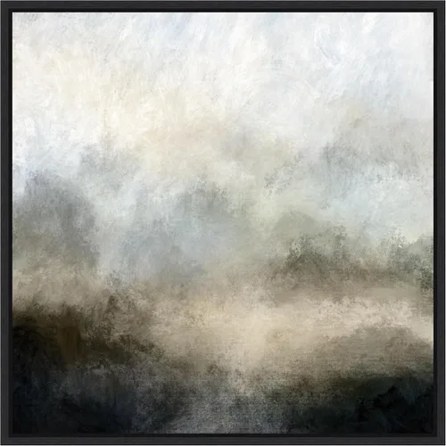Vista 12 de Amanti Art Dan Hobday - Lienzo enmarcado para pared, 16 x 16 pulgadas, niebla de lago por Dan Hobday, lienzo enmarcado para pared, arte abstracto