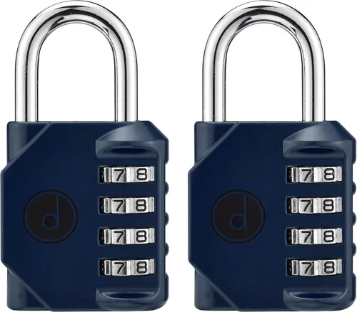 Vista 7 de Candado: cerradura de 4 dígitos de combinación para lockers de gimnasios, deportes, escuelas & empleados, aire libre, vallas y almacenamientos. Todo