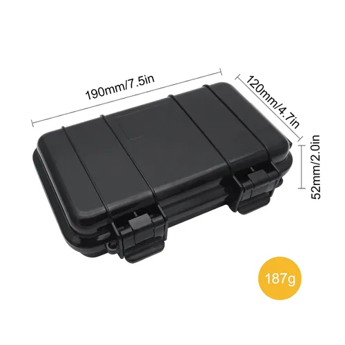 Vista 2 de SEIWEI Caja de seguridad impermeable sellada al aire libre Herramienta de plástico Caja de almacenamiento en seco para equipo electrónico