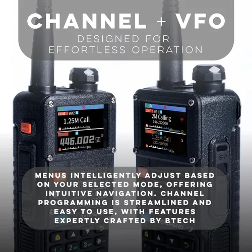 Vista 5 de BAOFENG BF-F8HP PRO 10 W Radio de Banda Triple Bidireccional – UV-5R 7ª Generación, 1000 Canales, GPS y Clima NOAA, Escáner de Aviación/VHF/UHF/1.25