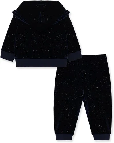 Vista 2 de Little Me Ropa para bebé niña 2 piezas sudadera con capucha y pantalón jogger