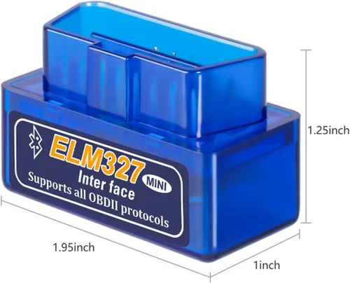 Vista 2 de Mini Bluetooth ELM327 OBD2 Detector de fallas de coche V2.1 Automóvil OBD OBDII lector de código comprobar la luz del motor herramienta