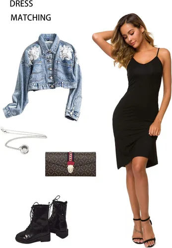 Vista 6 de Vestido largo con tirantes delgados para mujer
