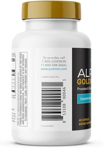Vista 6 de Juvenon Alpha Gold - Potenciador de testosterona masculina para hombres, soporte T y vitalidad masculina con Ashwagandha KSM-66 + fenogreco +