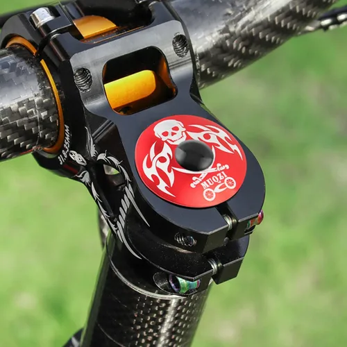 Vista 3 de 10 piezas M6 Tornillo Bike Stem Top Cap Bowl Tapas Delanteras Horquilla Tapas de Ciclismo Auriculares Ciclismo Tapa Superior de Tallo para Roadbike