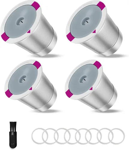 Vista 8 de 1 paquete de cápsulas de café K Cup reutilizables, filtros de café K Cup rellenables de acero inoxidable para cafeteras Keurig 1.0 y 2.0