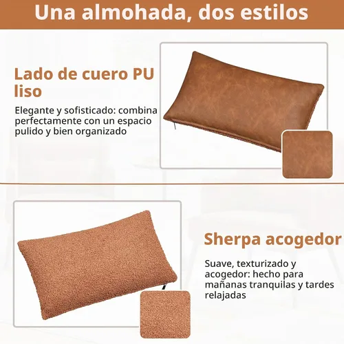 Vista 6 de Yaheetech - Silla decorativa de estilo Accent para sala de estar, silla moderna de mediados de siglo con cojín lumbar, cómoda silla tapizada