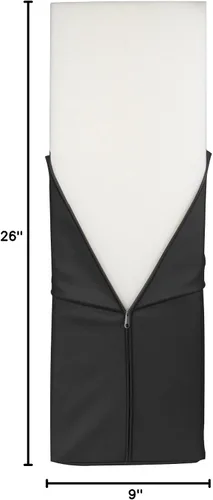 Vista 7 de Master Massage Refuerzo de masaje semicircular de 9"x26" negro