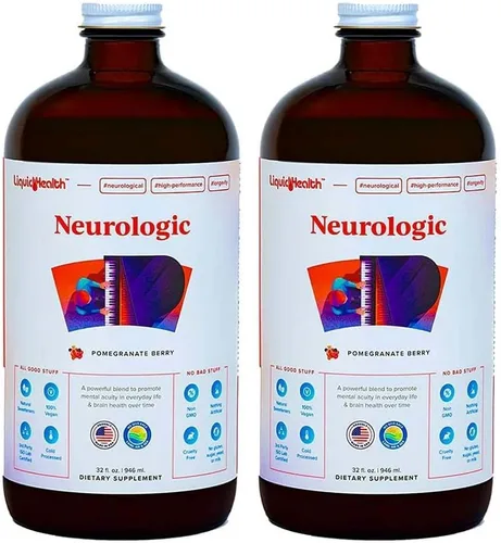 Vista 7 de LIQUIDHEALTH Suplemento de enfoque neurológico, suplemento nootrópico para función cognitiva, memoria y enfoque con ginkgo biloba, colina, L-teanina