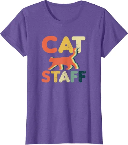 Vista 20 de Cat Servant Design Vintage Retro Staff Gift T-Shirt for Men Women