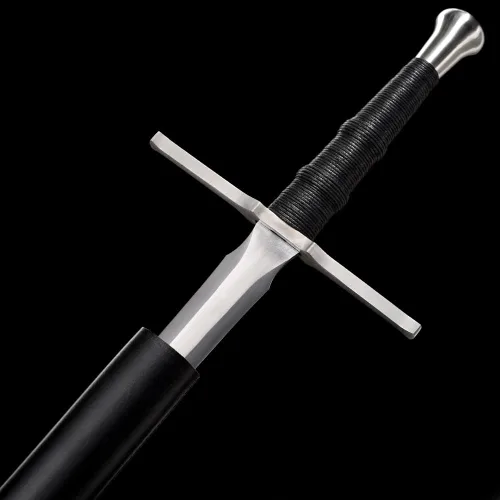 Vista 3 de YONG XIN SWORD - Espada, hecha a mano, práctica, acero al carbono 1095, espiga completa, afilada, vaina