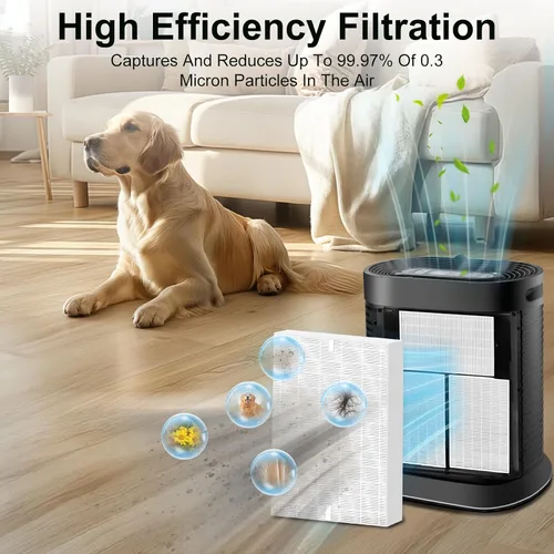 Vista 3 de Honeywell - Juego de 6 filtros de repuesto para purificadores de aire Honeywell HPA300 HPA200 HPA100 - Compatible con HPA300 HPA090 HPA250 Series