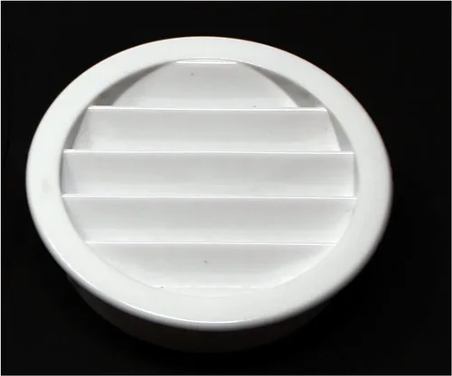 Vista 3 de 2.5 "rejilla redonda de plástico Soffit rejilla de ventilación de aire para reptiles cubierta (6, blanco)