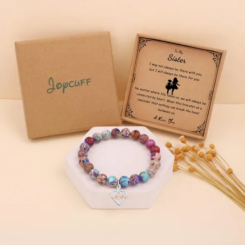 Vista 7 de Regalo único para mujer, regalo significativo para hija, nieta, joyería colorida para mujer, regalo para mamá, esposa, hermana, abuela, tía
