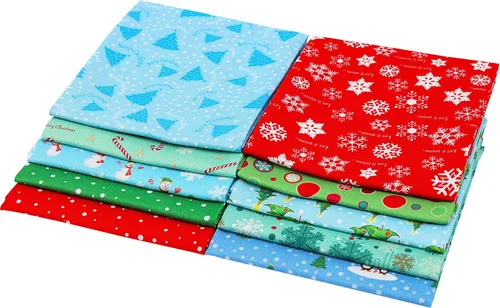 Vista 3 de Craftido -25 Options- 100% Cotton Quilting Fabric Bundles 10pcs Fat Quarters 18”x21”-Medium Weight 5.2 oz- Soft Cotton for Quilting, Sewing Project