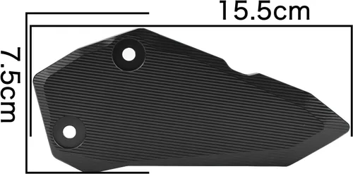 Vista 2 de Juego de reposapiés delantero para motociclista, protector de placas de talón (para vehículo Kawasaki) Ninja ZX-4R ZX-4RR ZX-25R (negro)