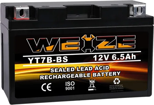 Vista 11 de Weize YTX4L-BS - Batería de motocicleta sellada recargable de alto rendimiento compatible con Polaris Scrambler, Sportsman 90, Honda Scooters NQ50