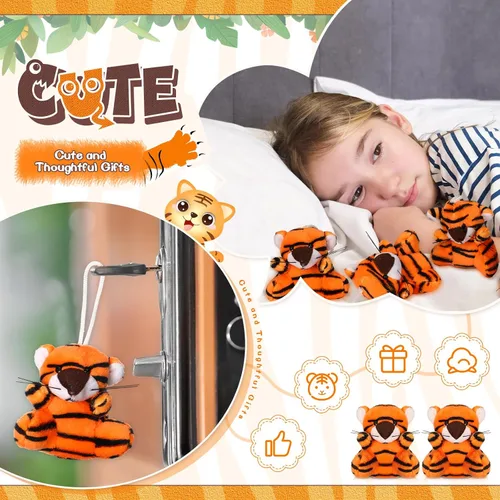 Vista 3 de Blueweenly 100 piezas de juguetes de peluche de animales pequeños de peluche a granel, mini llaveros suaves y lindos peluches pequeños, regalos a