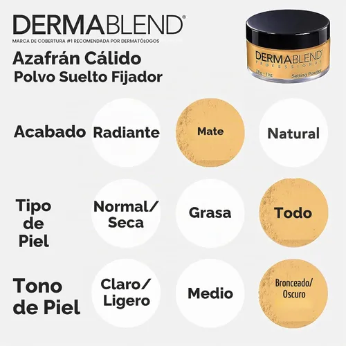 Vista 6 de Dermablend Polvo fijador suelto, 1 oz (paquete de 1)