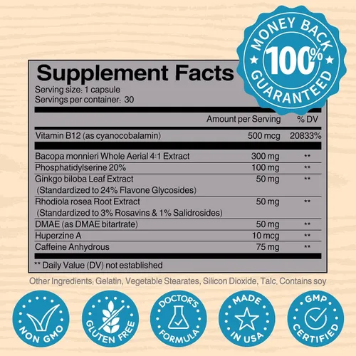 Vista 7 de Panax Ginseng con refuerzo cerebral