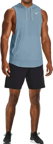 Vista 3 de Icon Cut Off - Sudaderas con capucha para hombre, camisetas sin mangas para entrenamiento