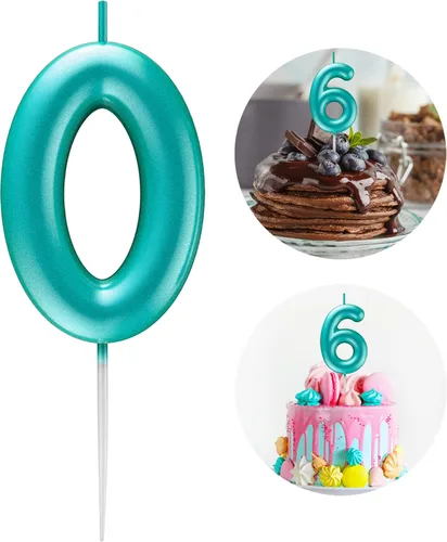 Vista 14 de Vela Azul Número 15 de Cumpleaños Velas 3D de Número para Pastel de Cumpleaños Decoración de Fiesta de Cumpleaños Suministros para Boda