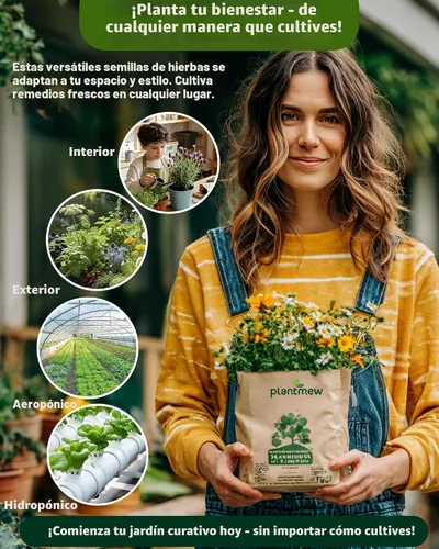 Vista 7 de 35 semillas de hierbas medicinales y de té para plantar, paquete variado