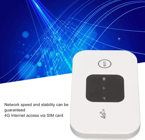 Vista 3 de Dispositivo de punto de acceso móvil 4G LTE Enrutador portátil de viaje con tarjeta SIM Enrutador desbloqueado, compatible con 8 a 10 usuarios