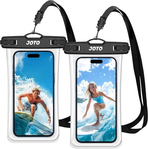 Vista 10 de JOTO Funda impermeable para teléfono celular, bolsa seca transparente subacuática compatible con iPhone 13, 12, 11 Pro Max, XS, XR X 8, 7, 6S, azul