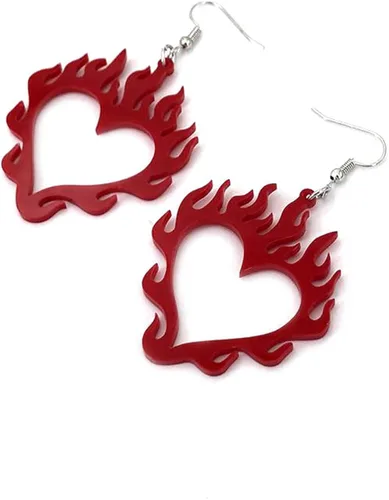 Vista 2 de Anillo de dedo de llama de fuego Blaze corona de fuego nudillo articulación dedo banda para mujeres hombres joyería regalos