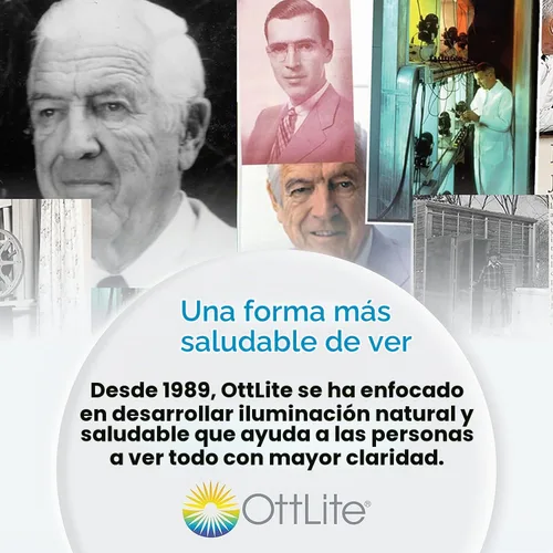 Vista 7 de OttLite Organiza la lámpara de escritorio LED con puerto de carga USB, ajustable, luz de escritorio con almacenamiento, multicolor