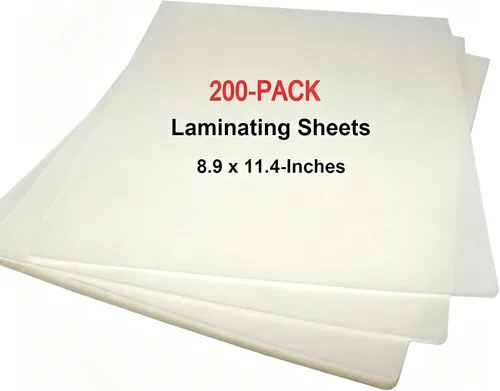 Vista 8 de MPRT Hojas de laminación, bolsas de laminación térmica transparentes de 3 mil, 8.9 x 11.4 pulgadas, hojas laminadas de papel para laminador, paquete