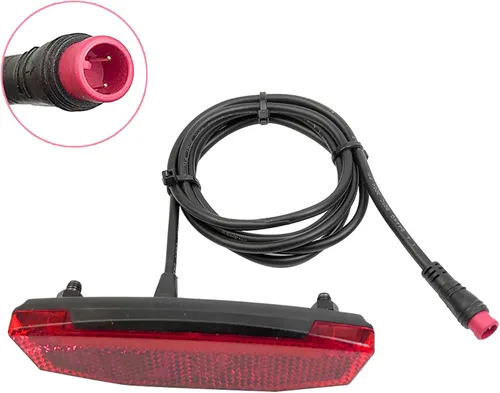 Vista 6 de Luz trasera para bicicleta, luz LED de advertencia duradera de alta visibilidad, ángulo de haz de 180 grados para ciclismo nocturno, viajes de larga
