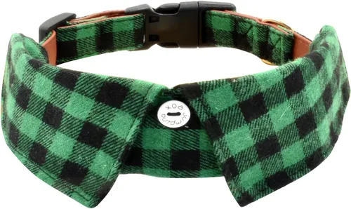 Vista 7 de Collar de algodón para perro con corbatín, cómodo y ajustable con bonito diseño de solapa, para mascotas pequeñas, medianas y grandes