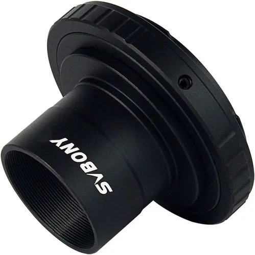 Vista 2 de SVBONY Adaptador de foto para telescopio, adaptador T y adaptador de anillo T T2 de 1.25 pulgadas, accesorio para telescopio compatible con cámara