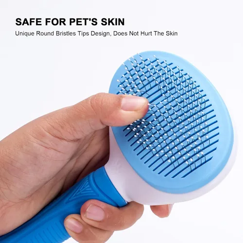 Vista 5 de Cepillo de limpieza automática para el aseo de mascotas - Elimina la capa interior suelta y la muda, adecuado para gatos y perros de pelo largo